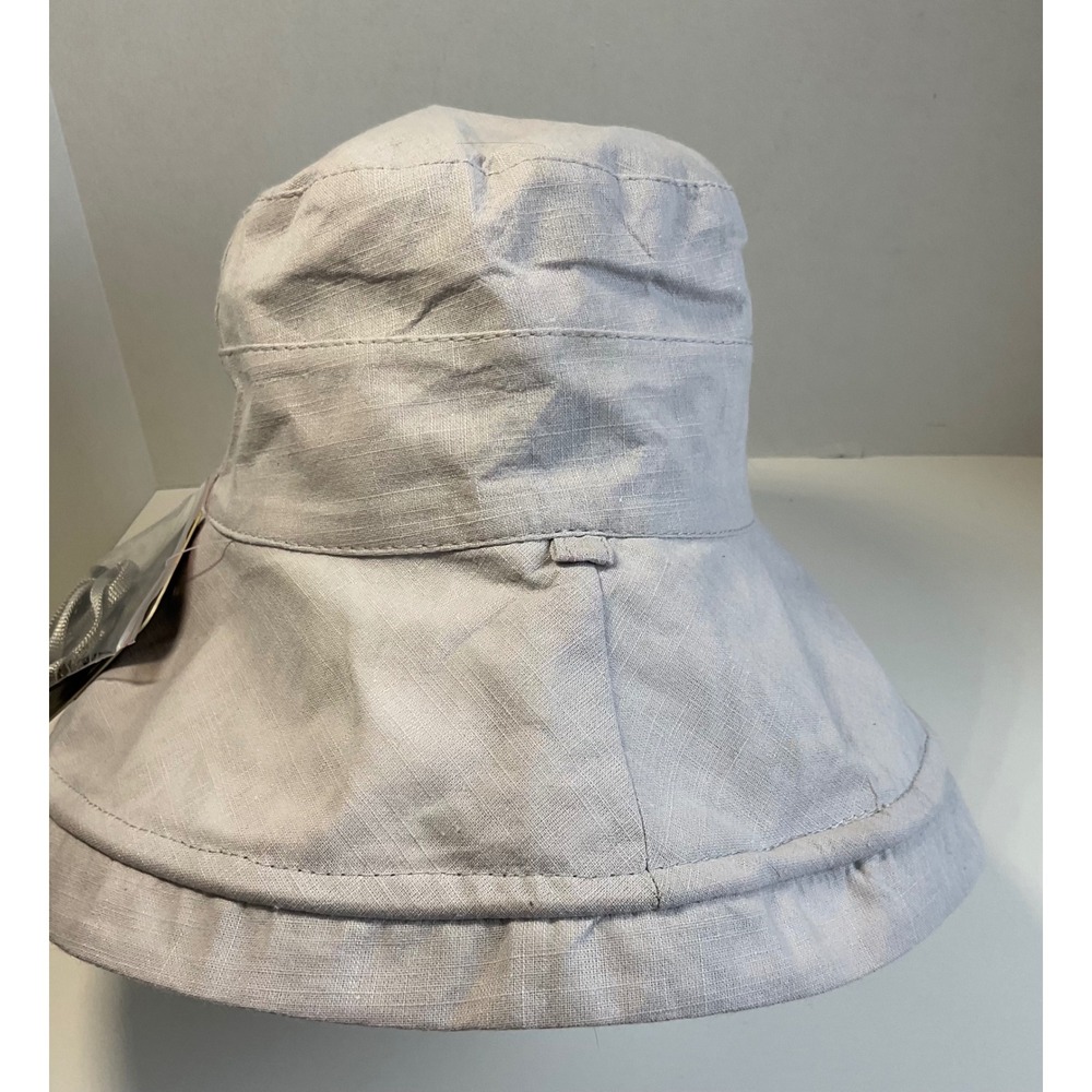 Huanmulan Reversible Bucket Hat Floral Grey White Wide Brim Sun Hat NWT - Picture 5 of 7